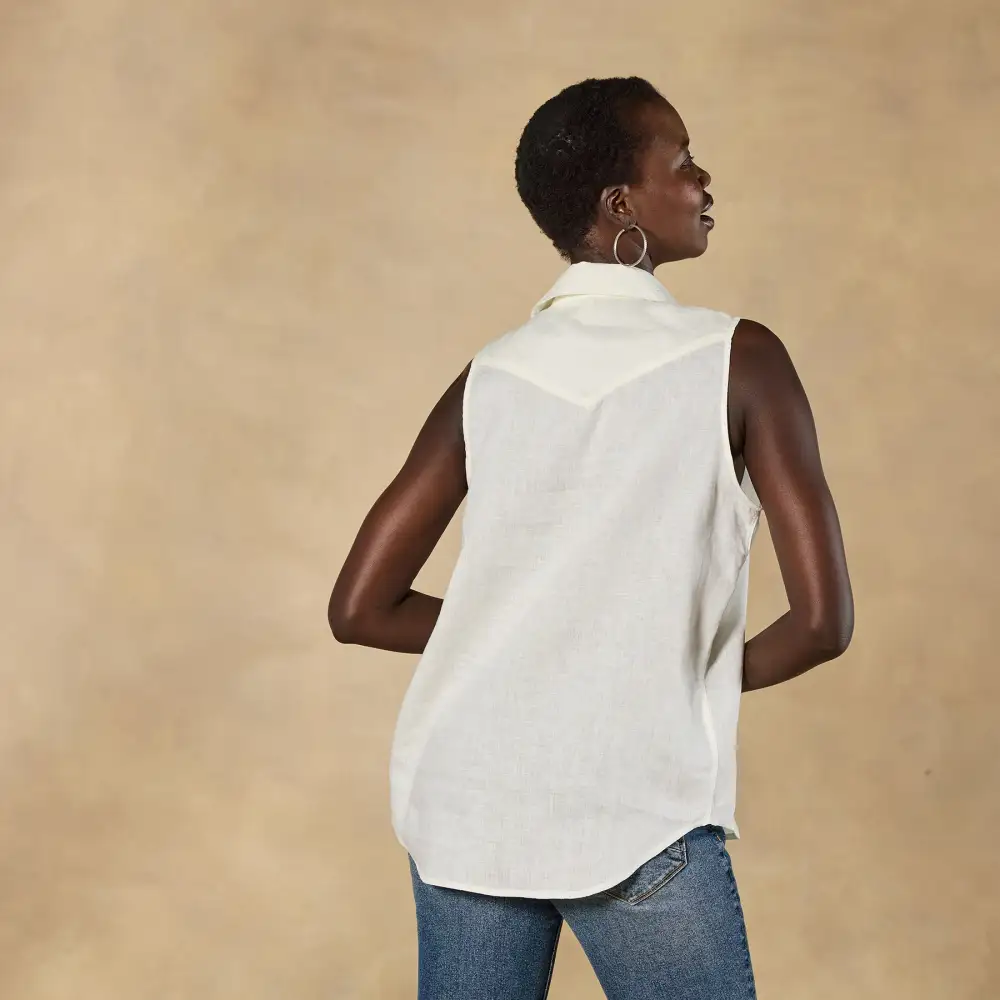 Willow Linen Sleeveless Top