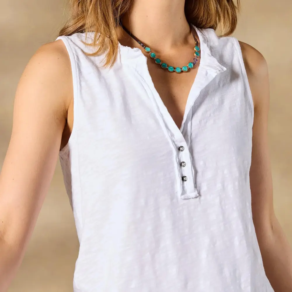 Brooks Henley Tank