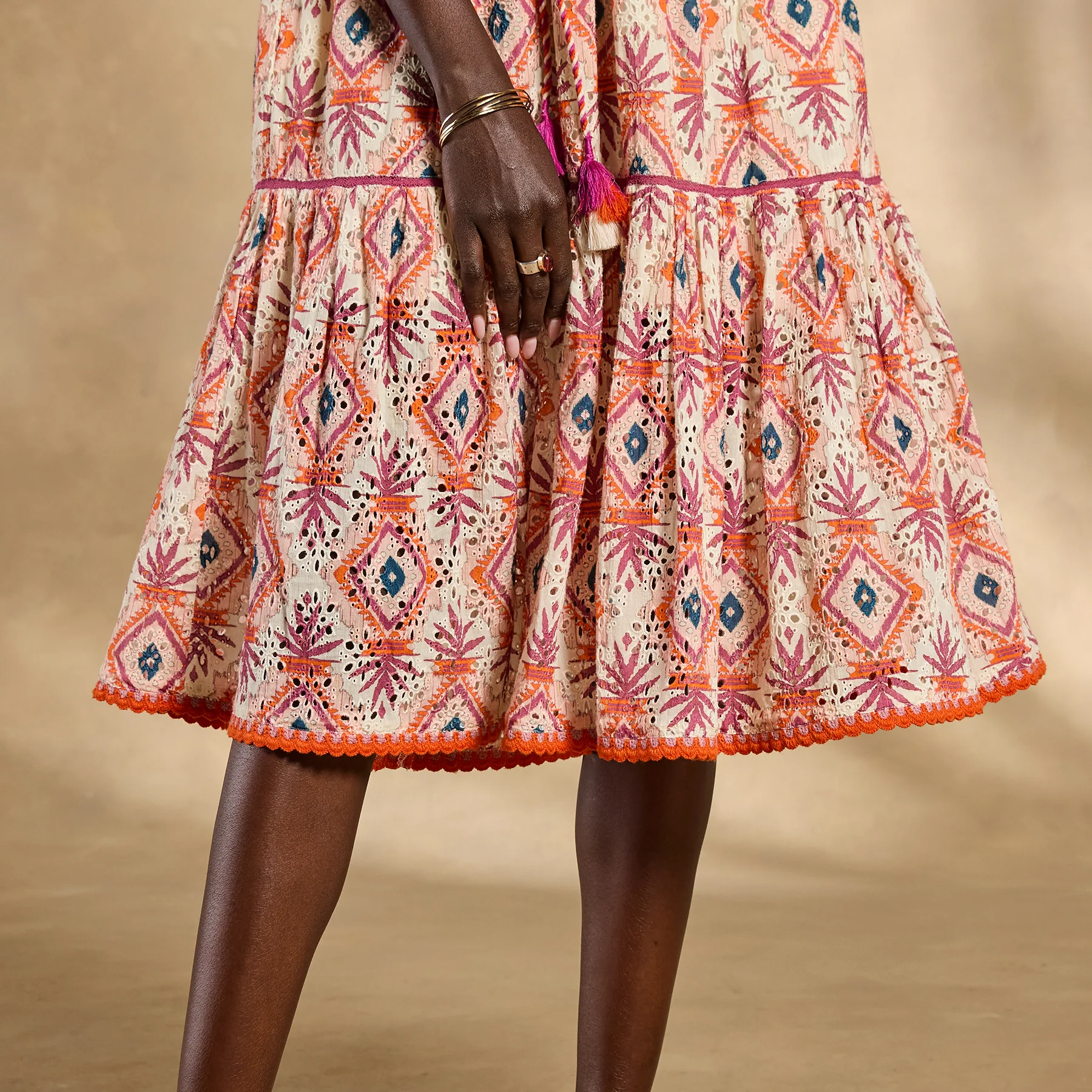 Annetta Eyelet Dress, Petite