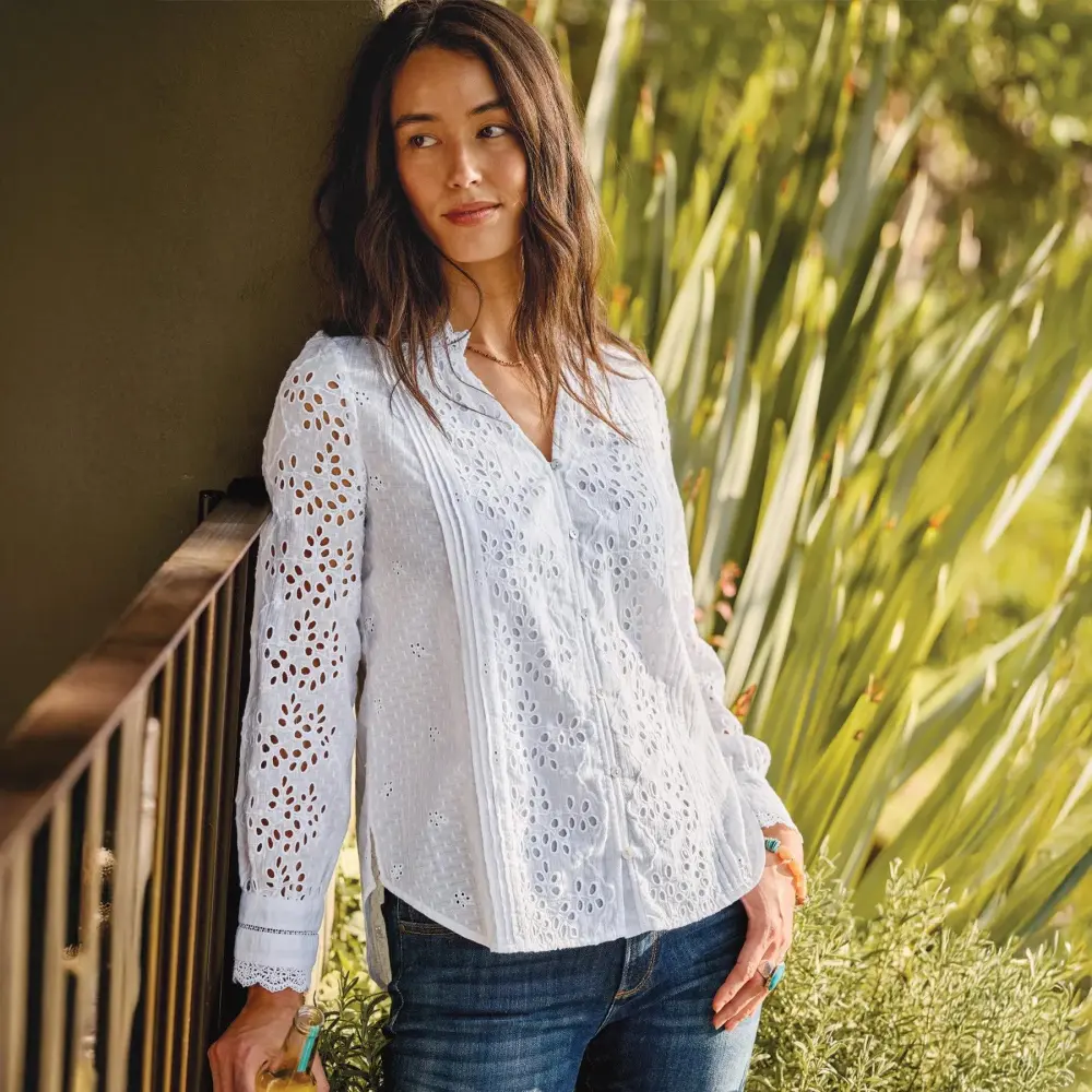 Valeria Eyelet Shirt