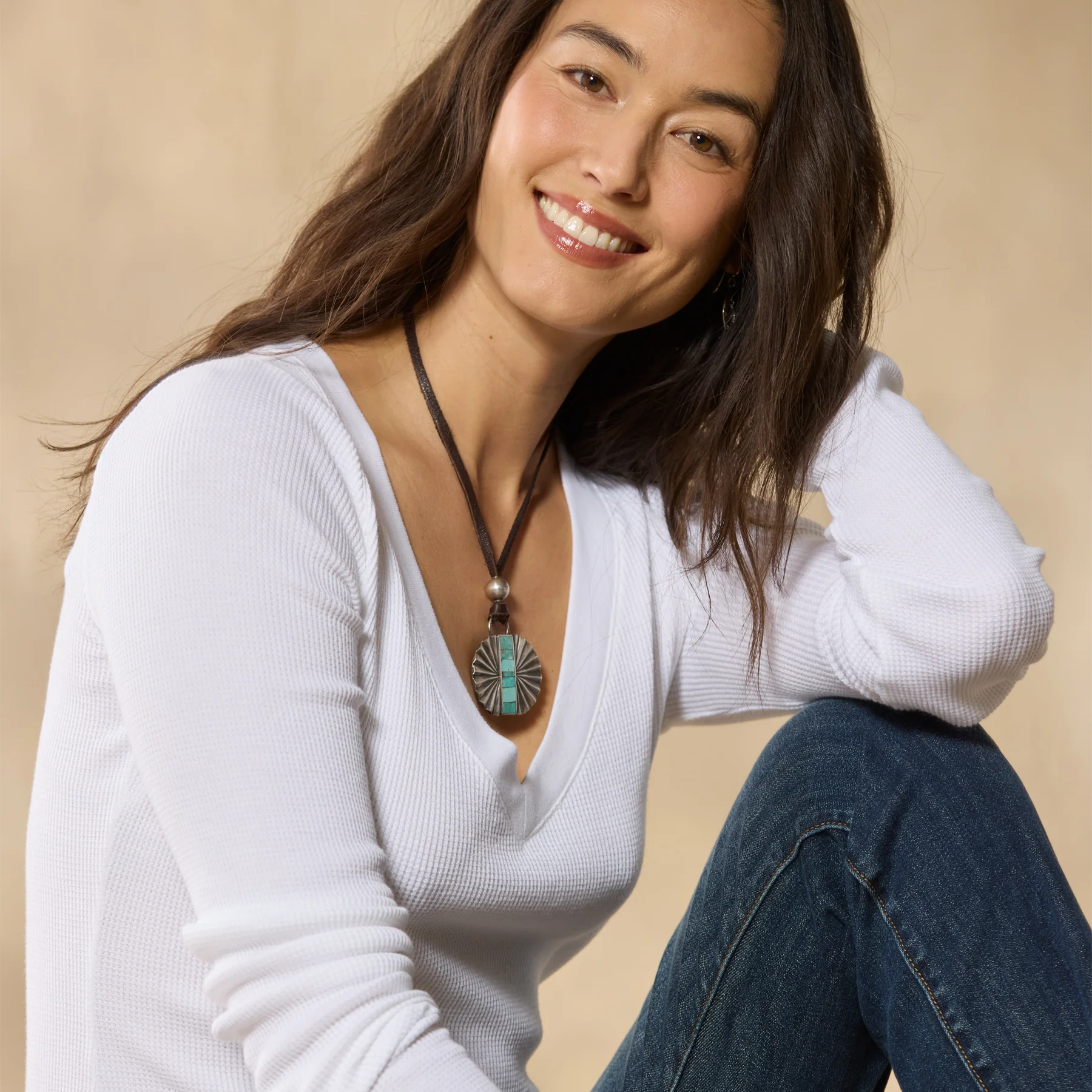 Voyager  V-Neck Thermal, Petite