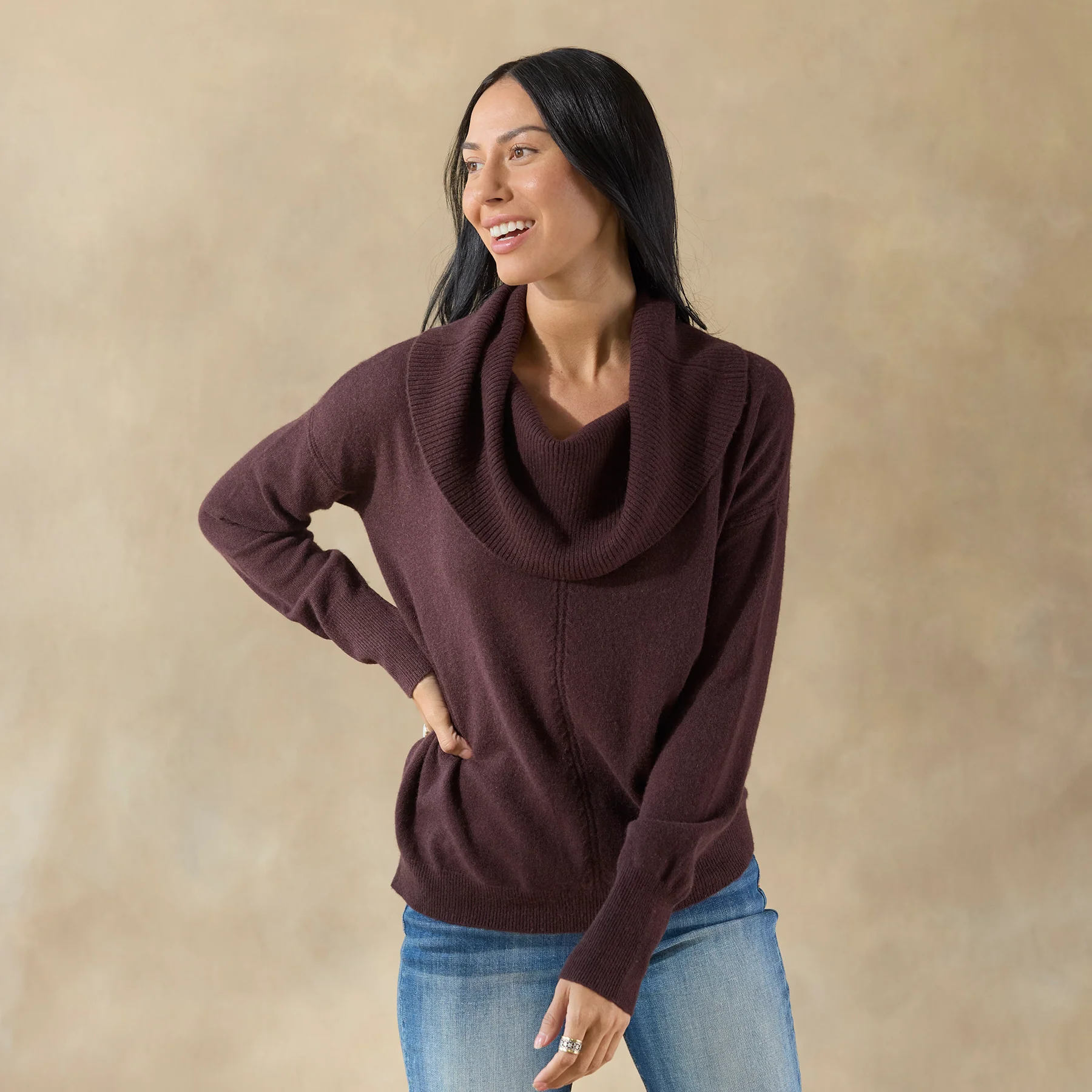 Giovanna Cashmere Cowlneck, Petite