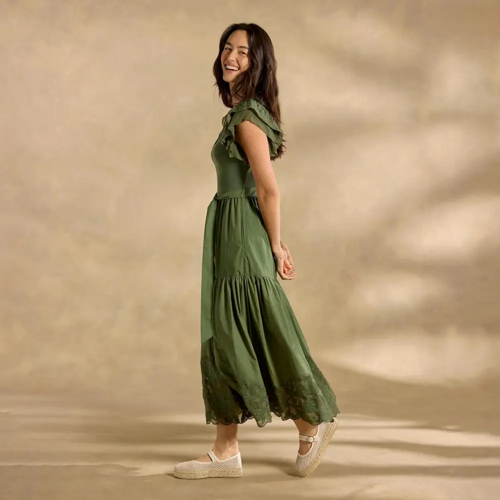 Madera Mixed-Media Dress