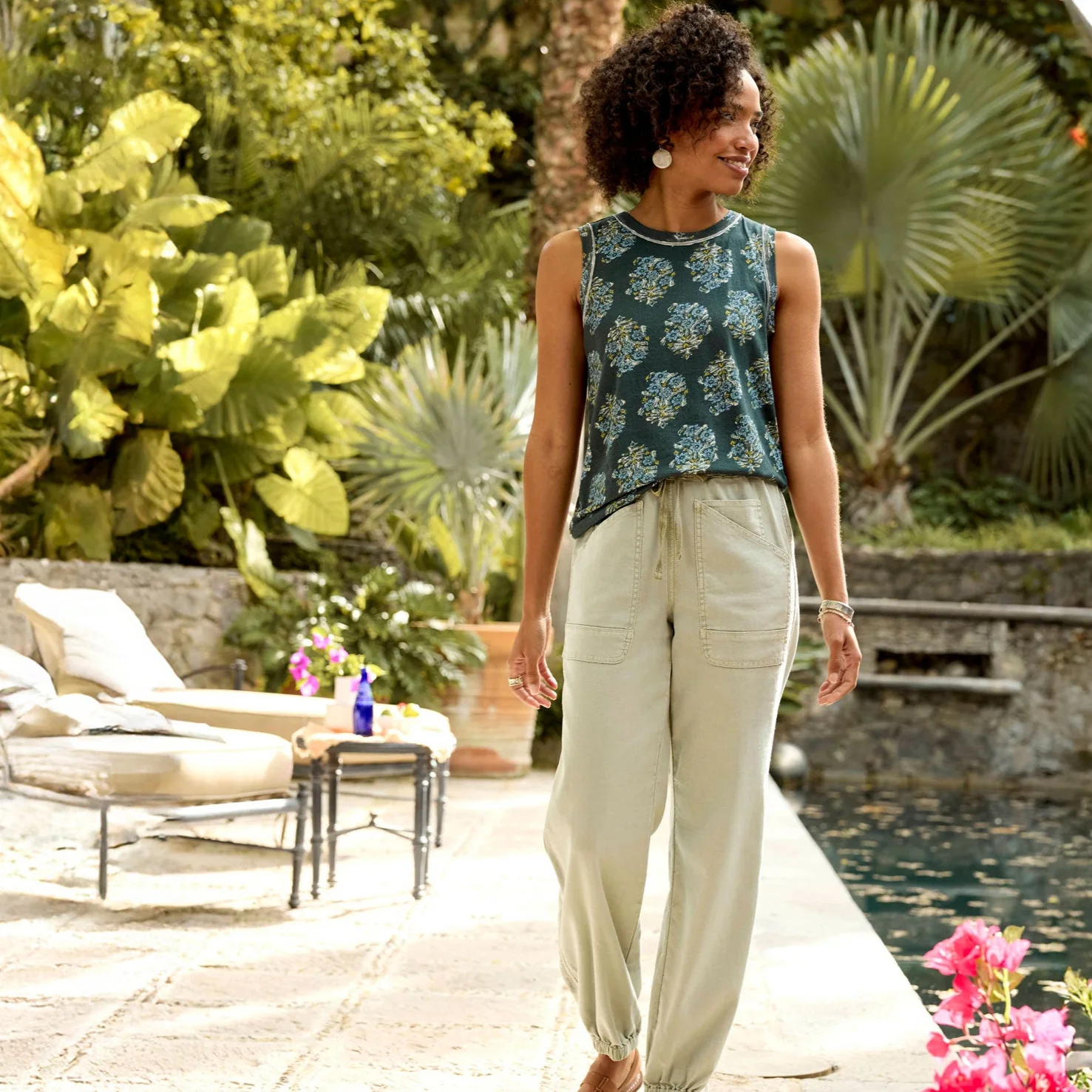 Mollie Printed Tank, Petite