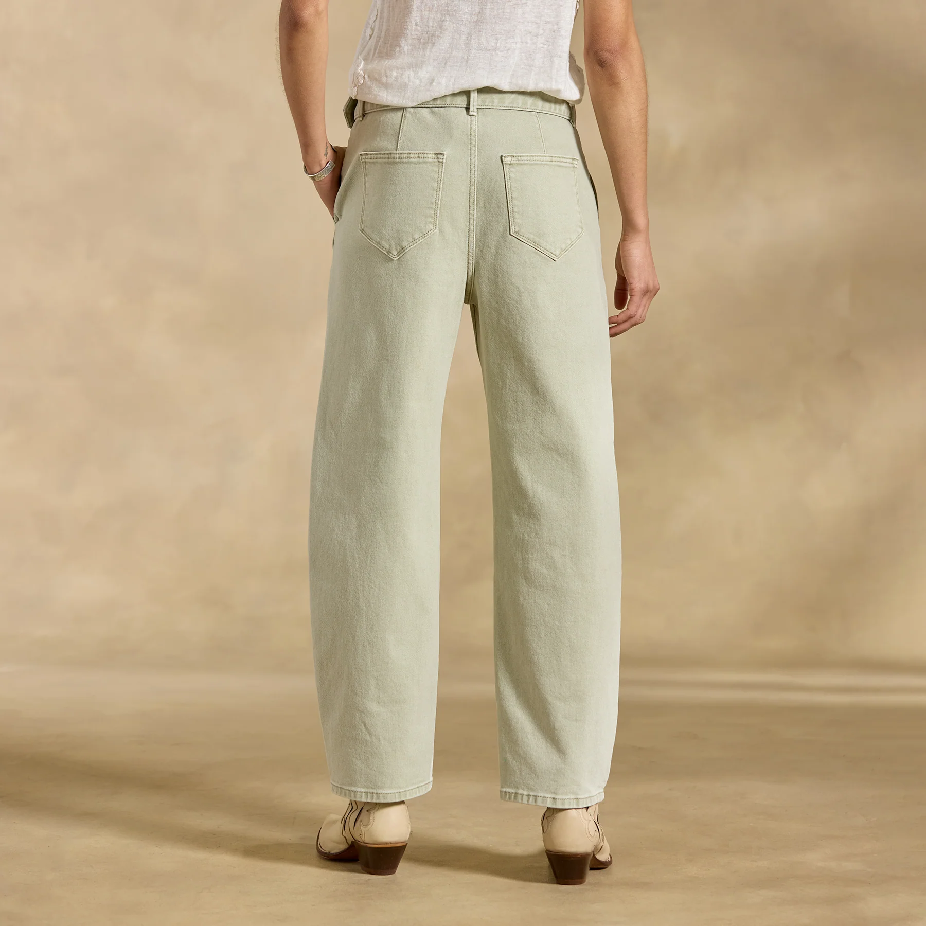 Spencer Barrel-Leg Pants