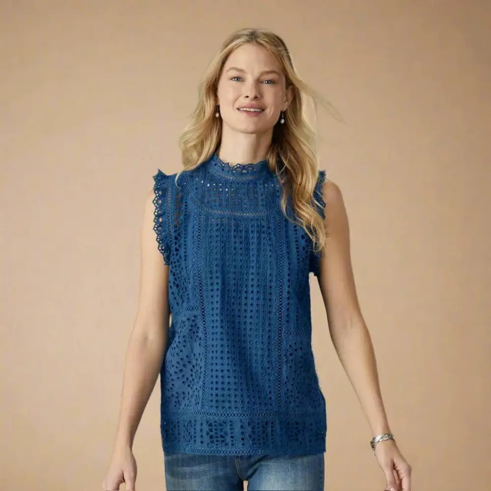 Lyra Eyelet Top