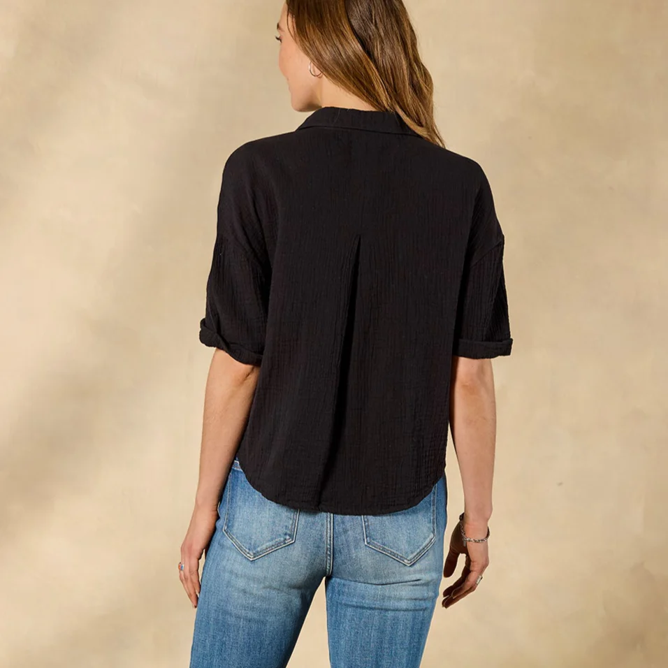 Mona Gauze Camp Shirt