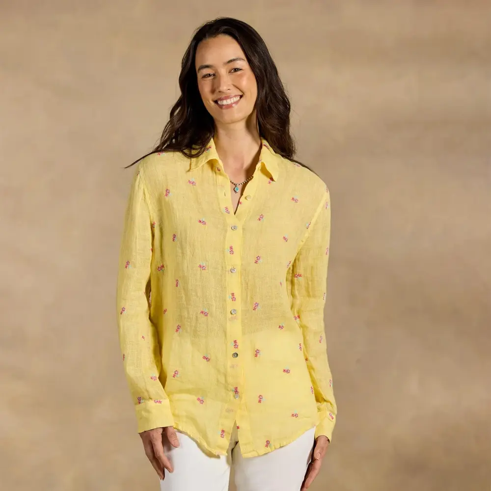 Breezy Blossoms Linen Shirt