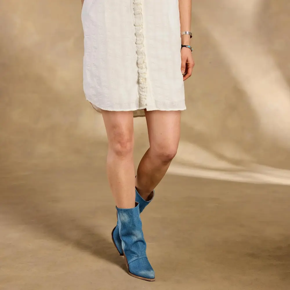 Milla Textured Ruffle Dress