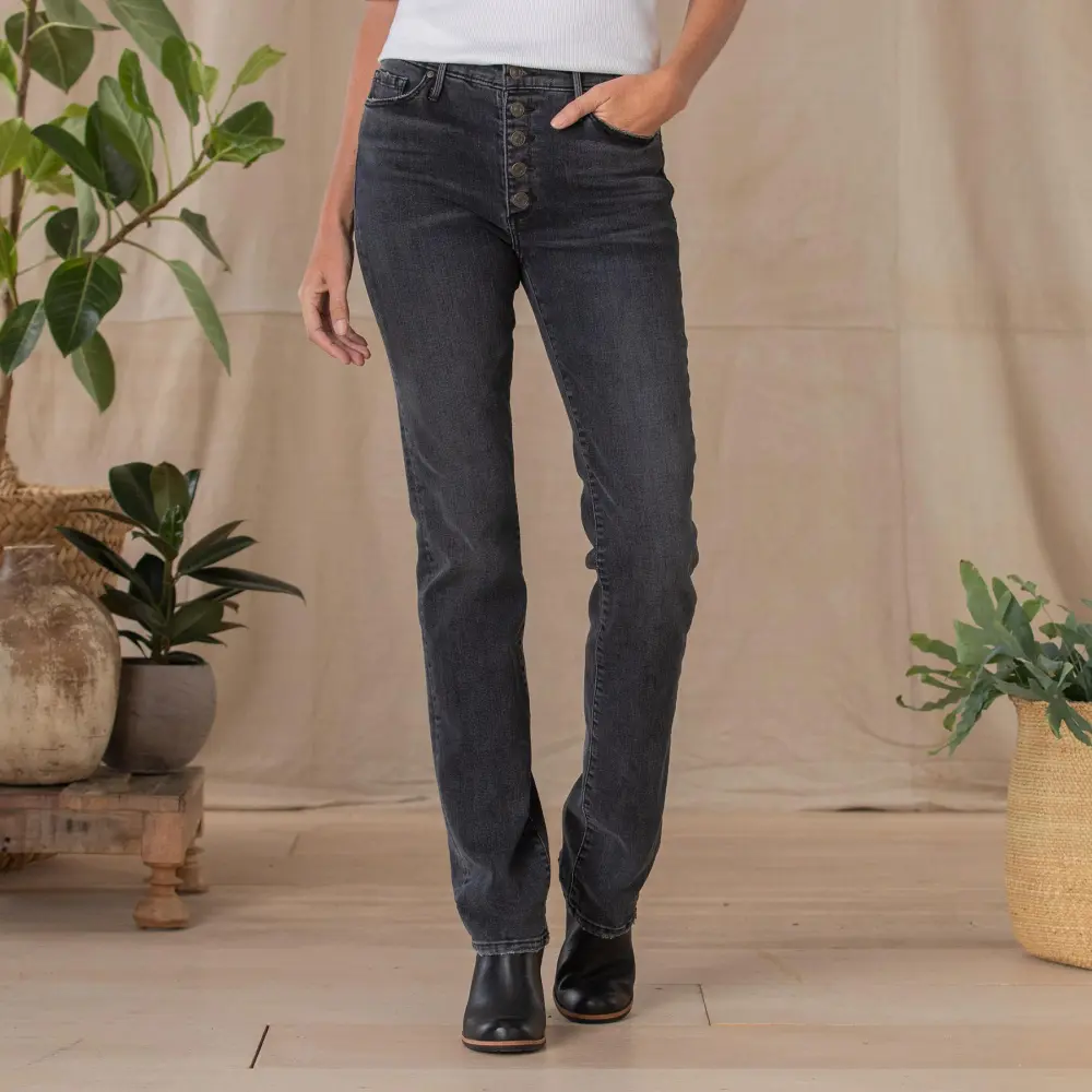 Gigi High Rise Straight Leg Jeans
