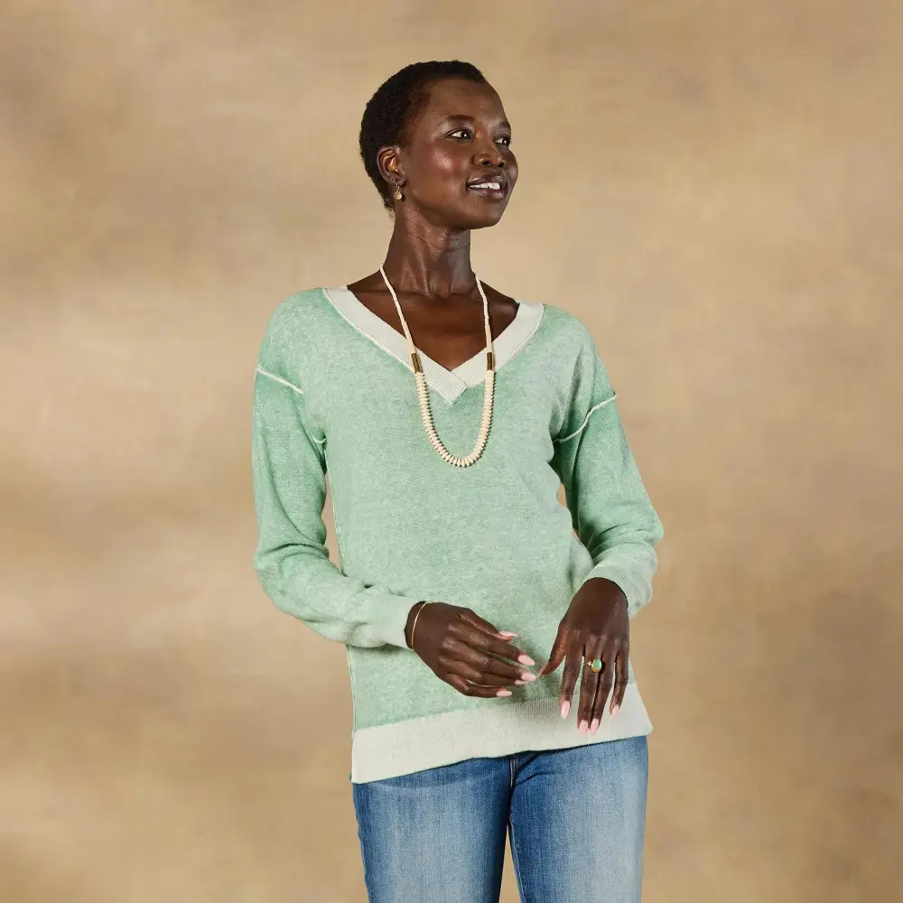 Samantha V-Neck Sweater, Petite