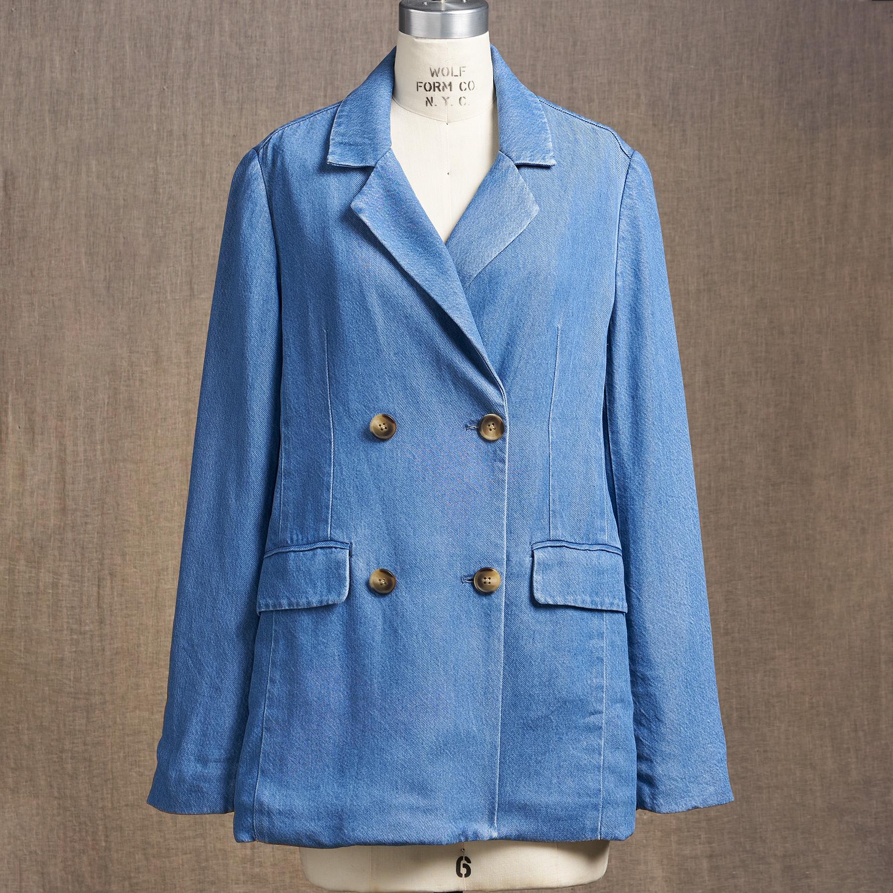 Oaklee Denim Blazer, Petite