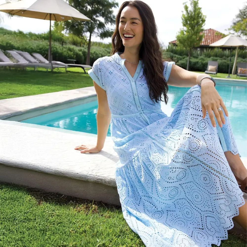 Astoria Eyelet Dress