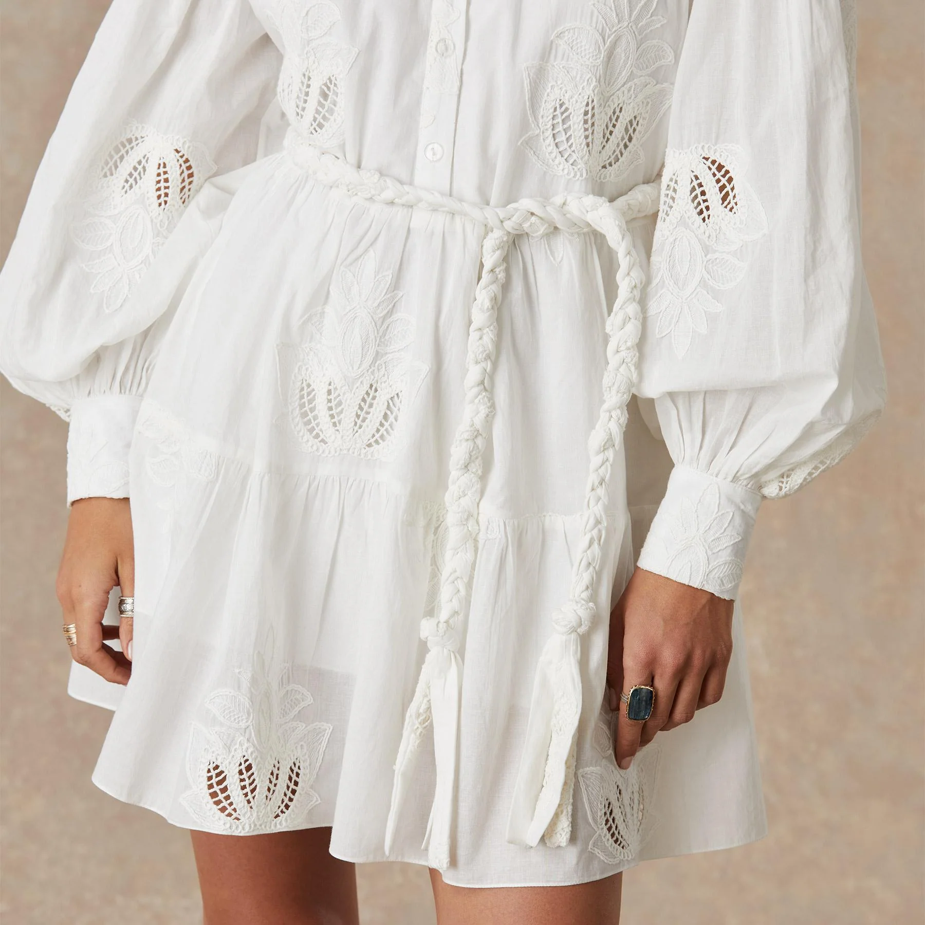 White Lotus Mini Dress