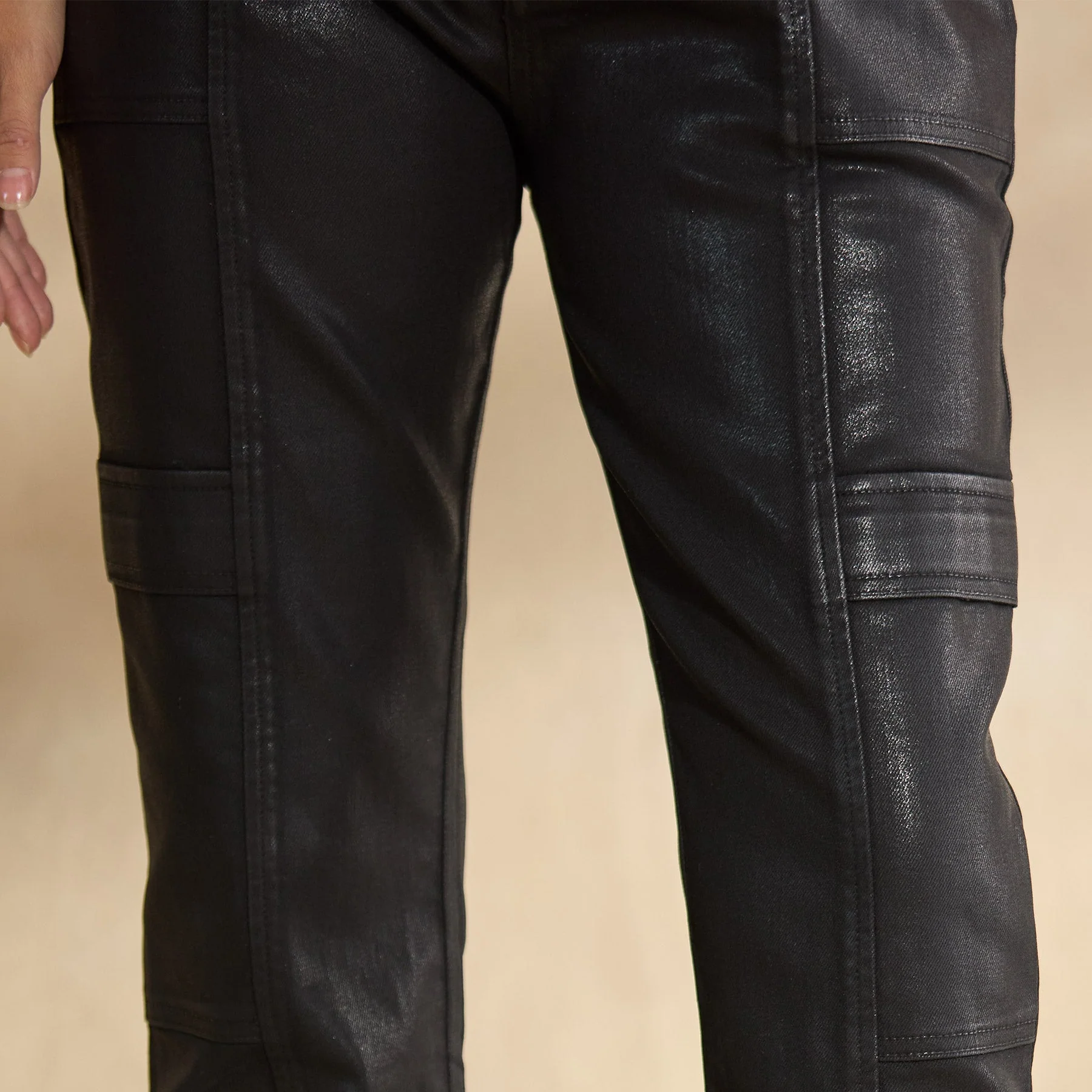 Coated Bronte Cargo Pants