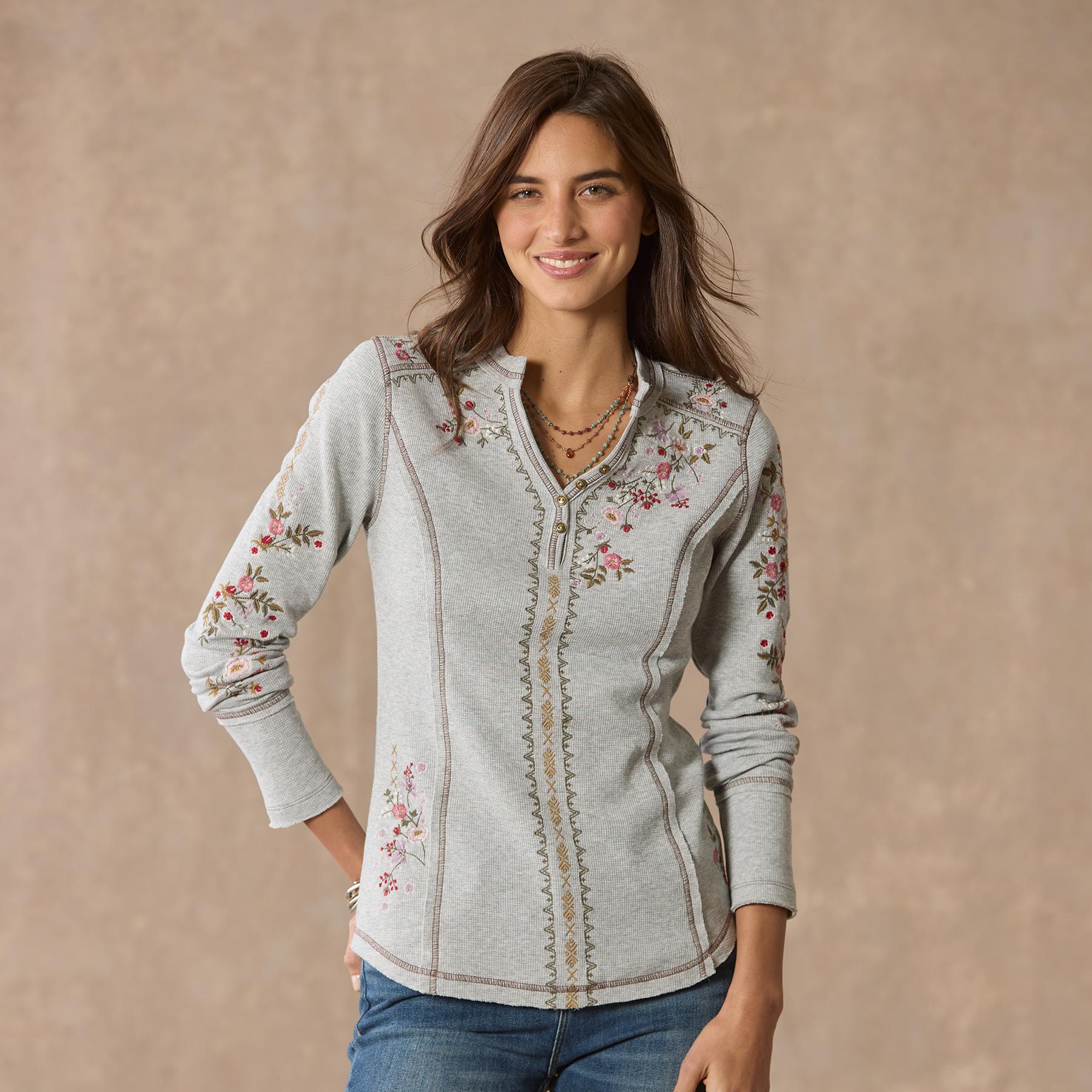 Fayette Floral Henley