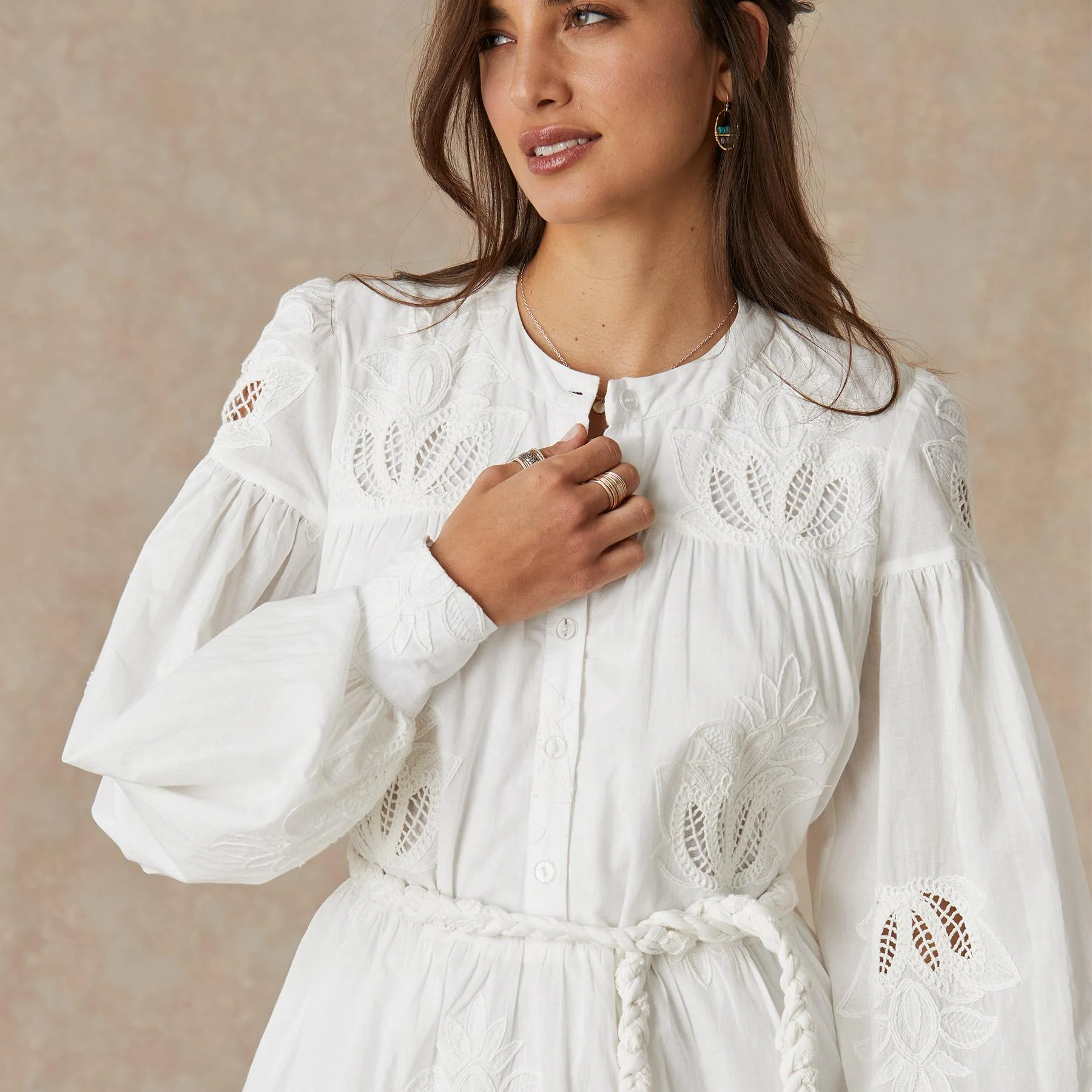 White Lotus Mini Dress