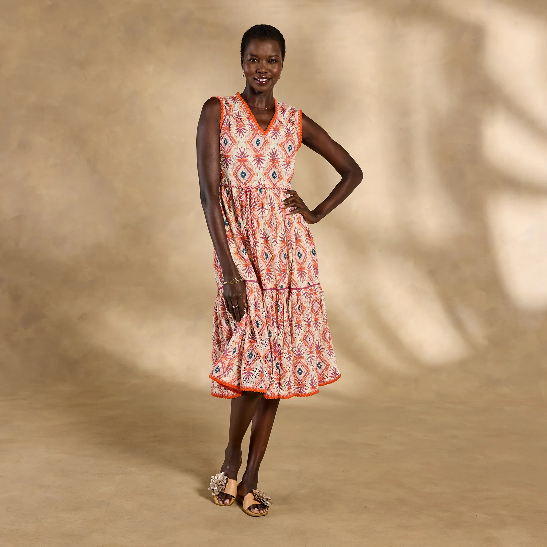 Annetta Eyelet Dress, Petite