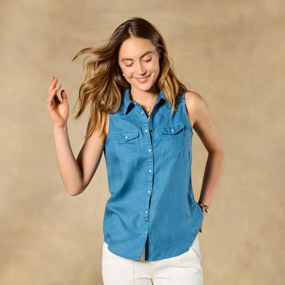 Willow Linen Sleeveless Top