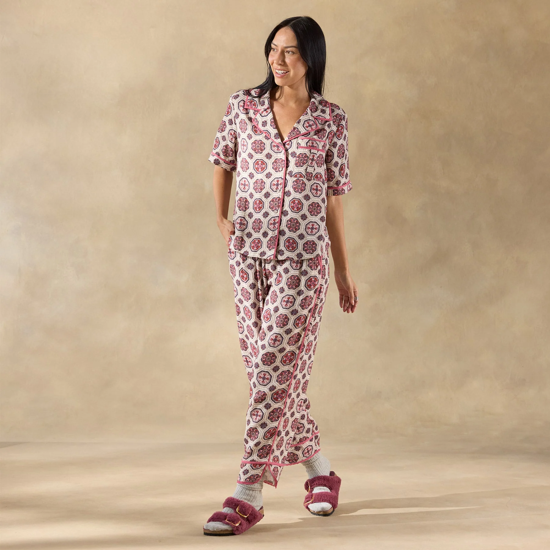 Abstract Gardens Pajama Top