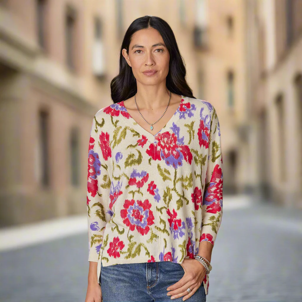 Floral Johanna Sweater, Petite