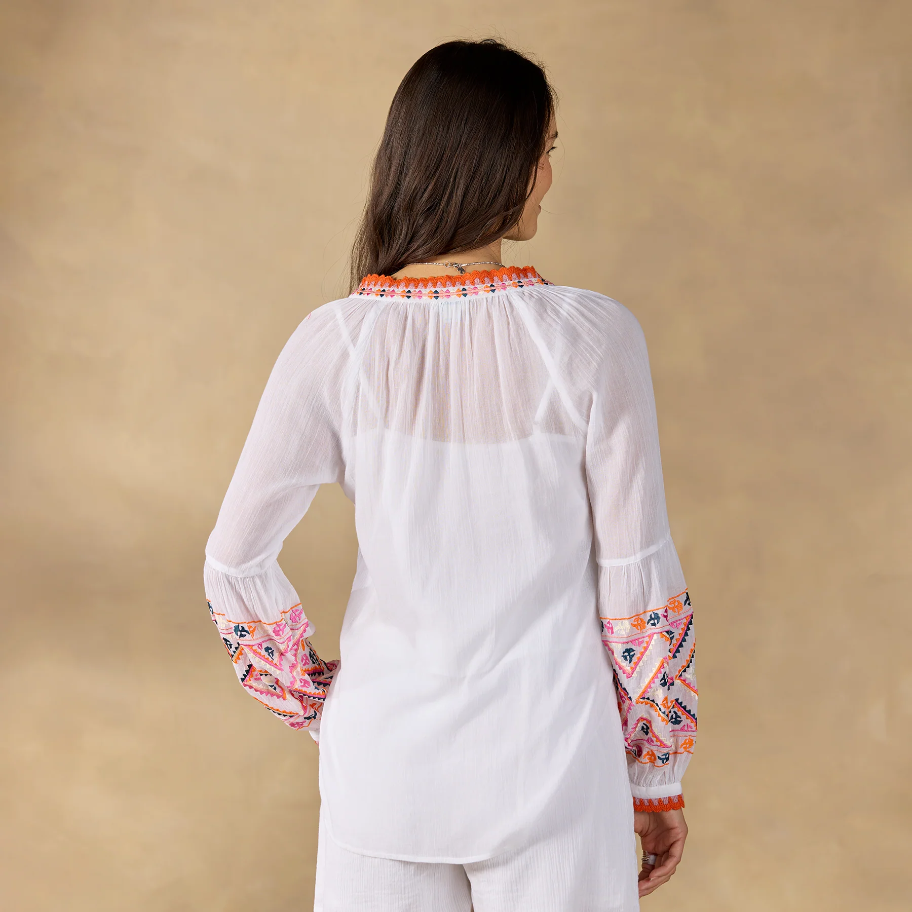 Leda Embroidered Top