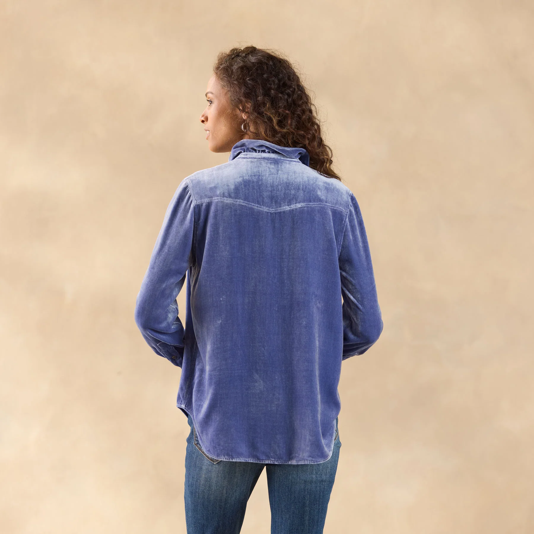 Gretel Velvet Shirt, Petite