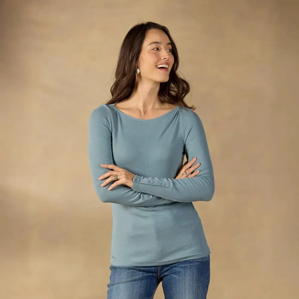 Light As Air Boatneck Tee