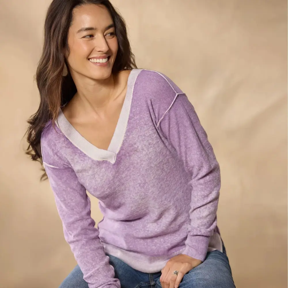 Samantha V-Neck Sweater, Petite