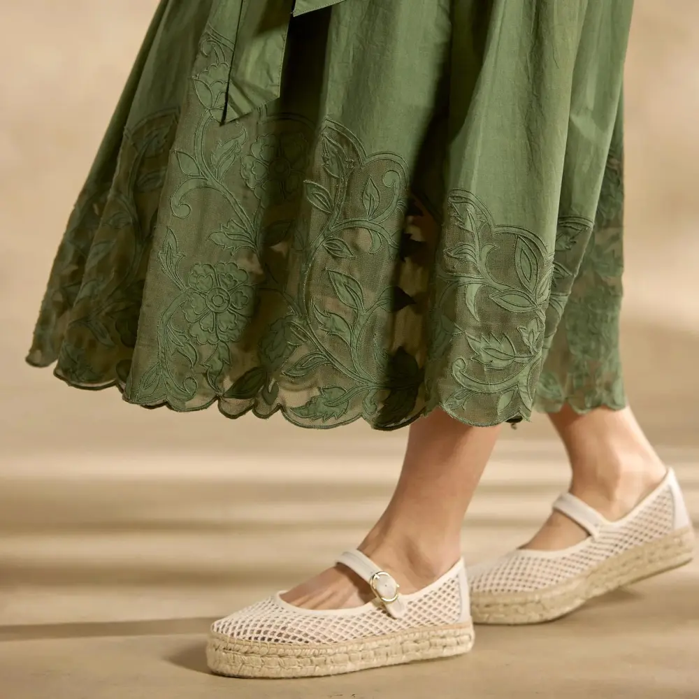 Madera Mixed-Media Dress