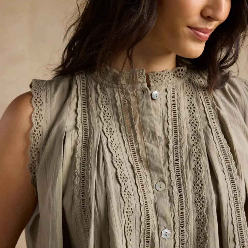 Malia Eyelet Top