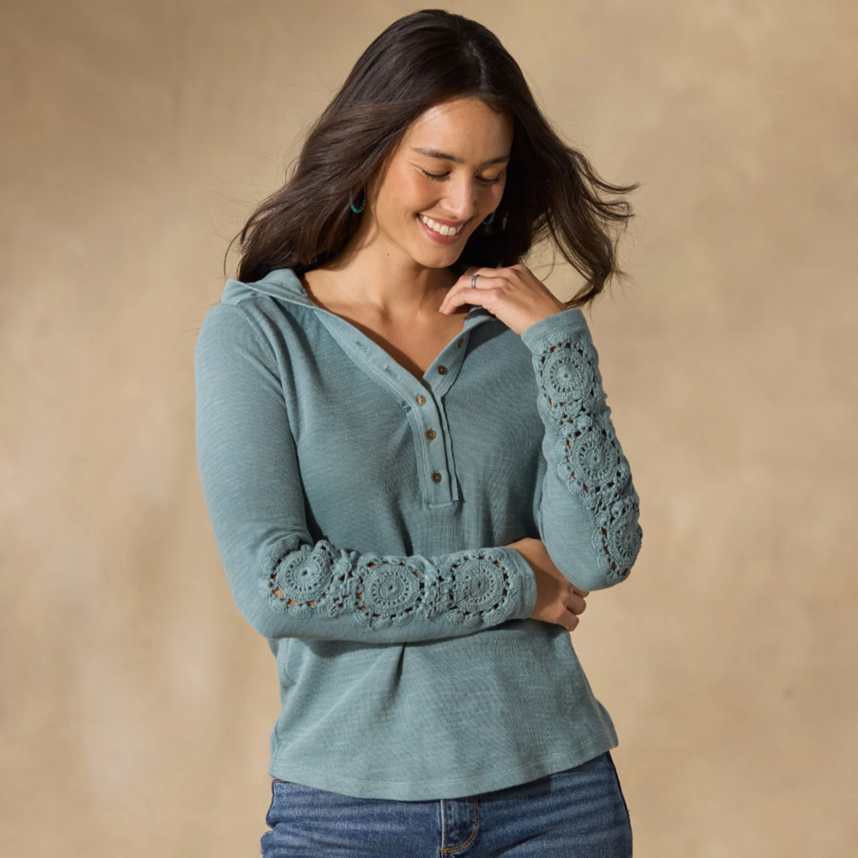 Caitlin Crochet Hoodie