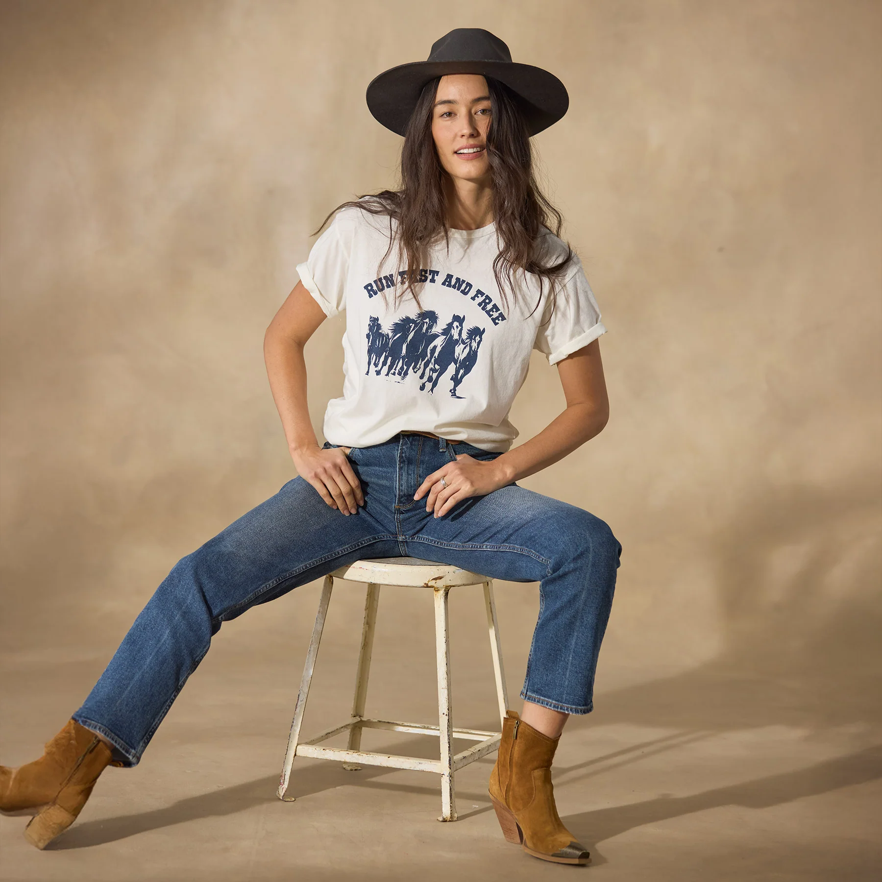 Run Fast And Free Tee