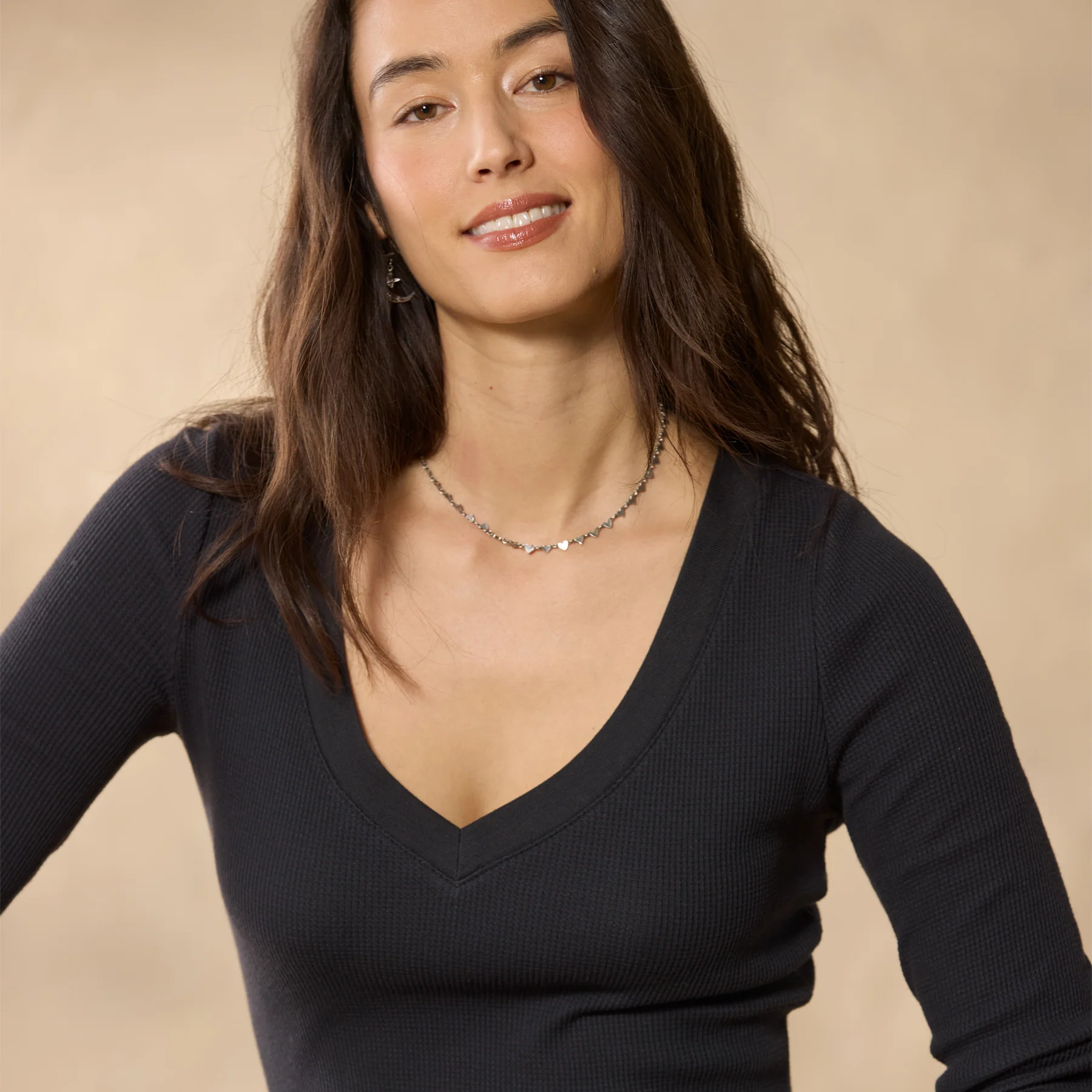 Voyager  V-Neck Thermal, Petite