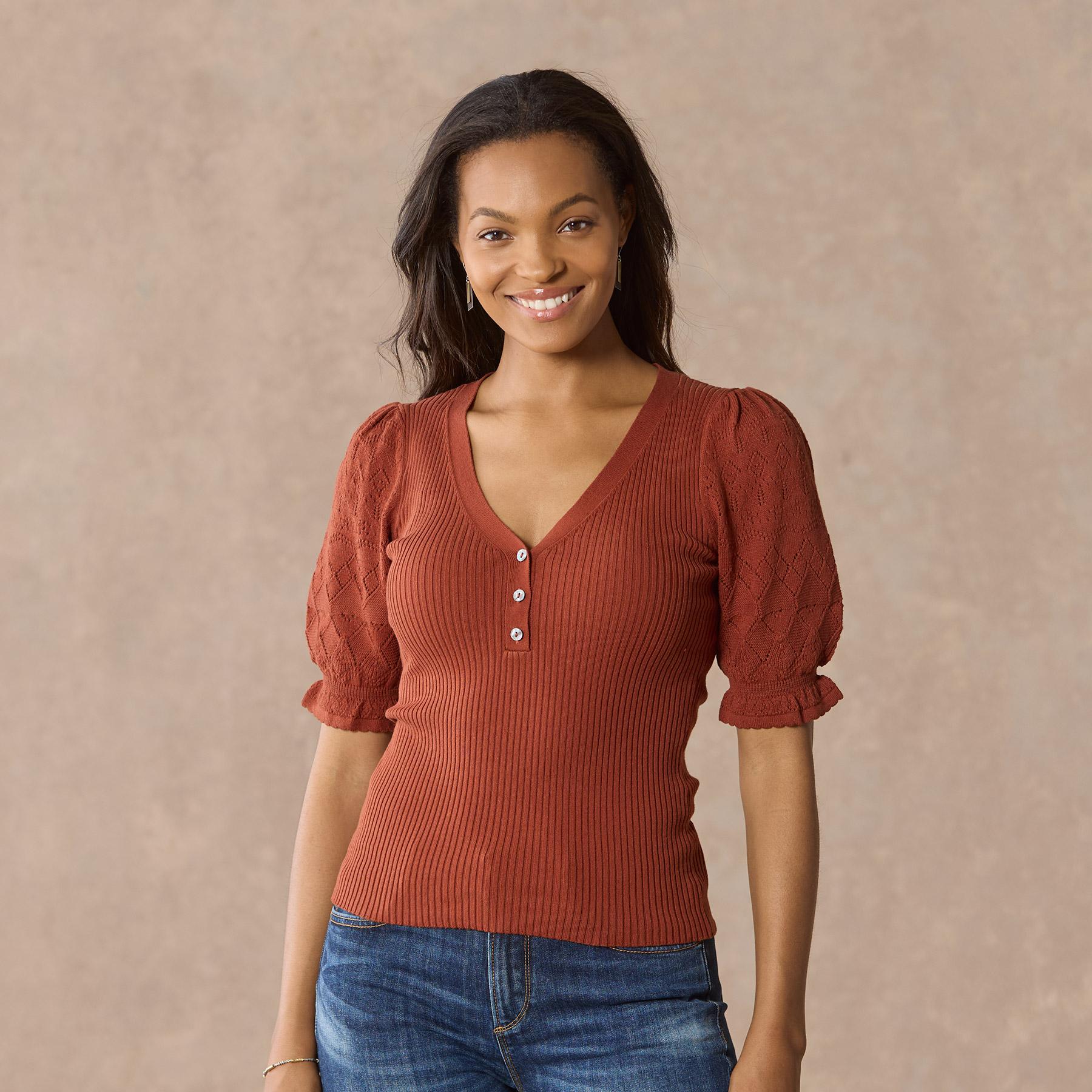 Twyla Stitch Sweater, Petite