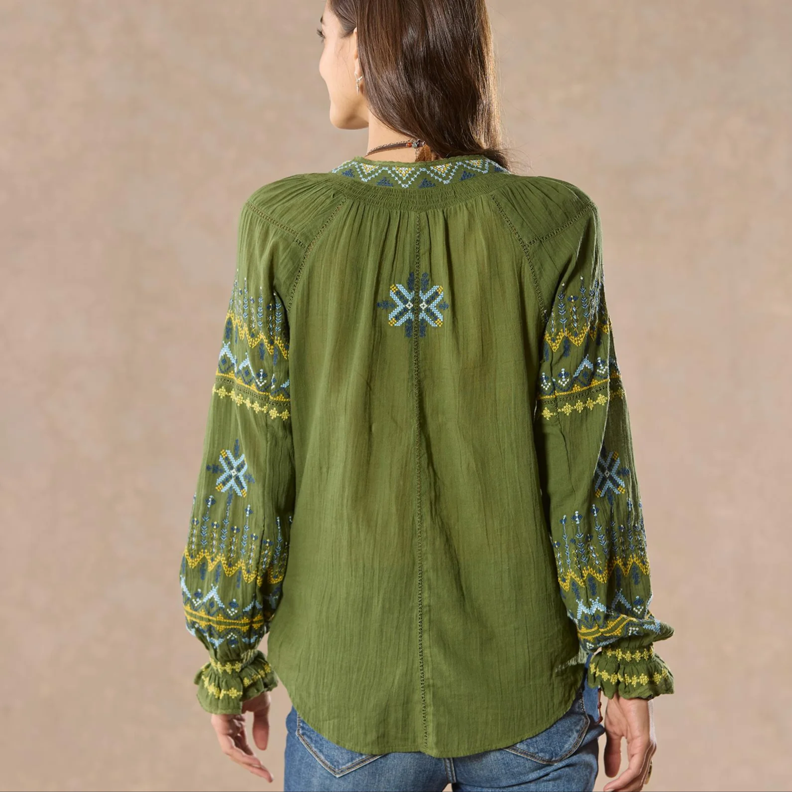 Totora Embroidered Top