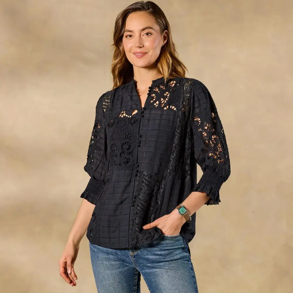 Garbo Lace Top