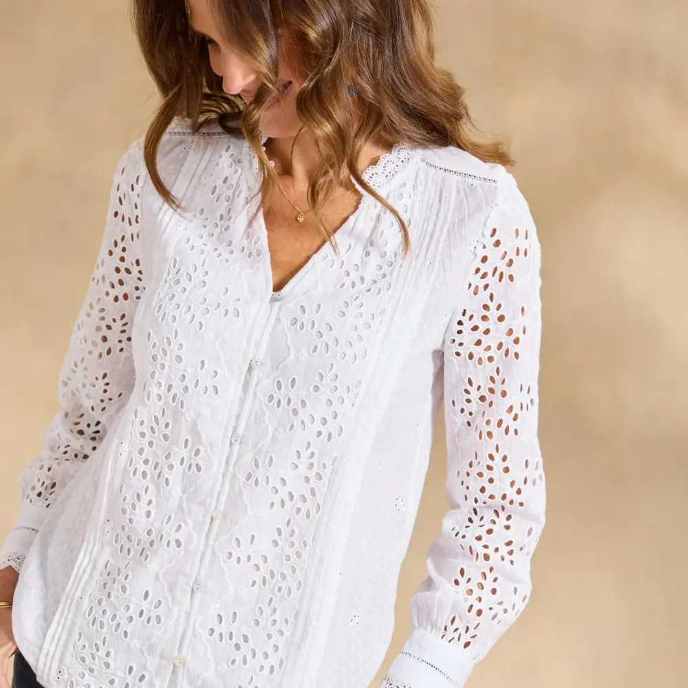 Valeria Eyelet Shirt