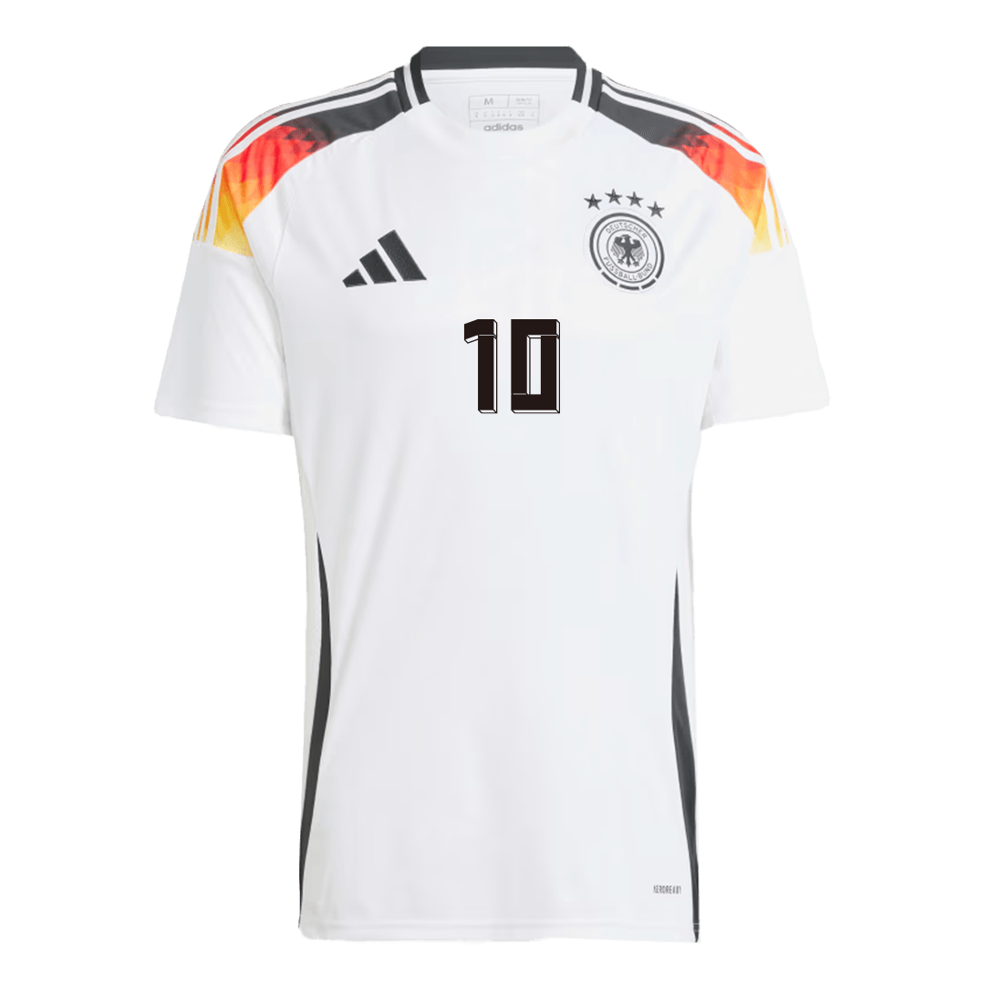 Jamal Musiala #10 Germany Home Jersey EURO 2024-Deutschland