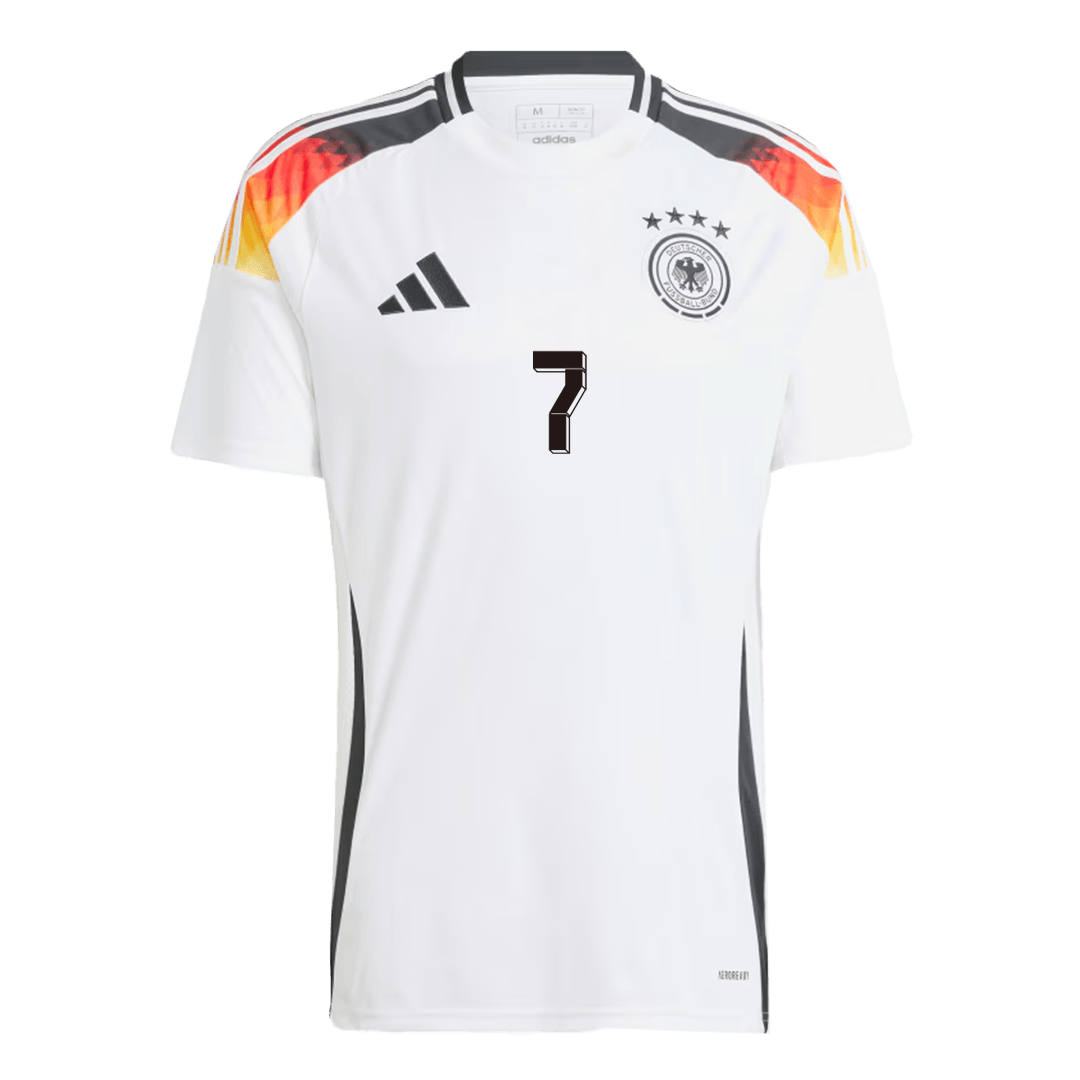 Kai Havertz #7 Germany Home Jersey EURO 2024-Deutschland