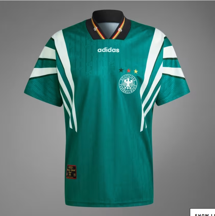 Germany Retro Jersey Away Euro Cup 1996