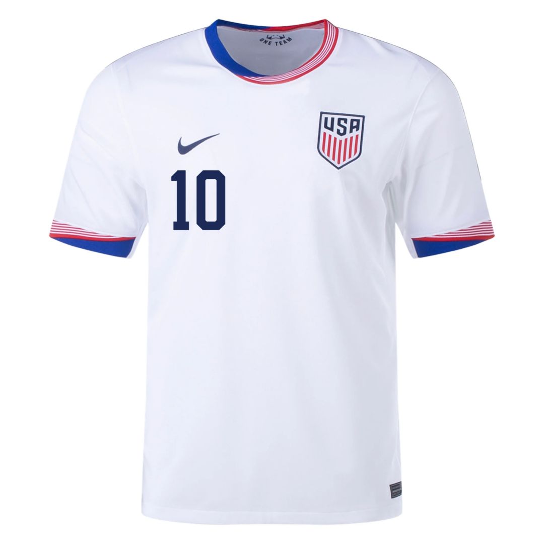 Christian Pulisic #10 USMNT Home Jersey Copa America 2024