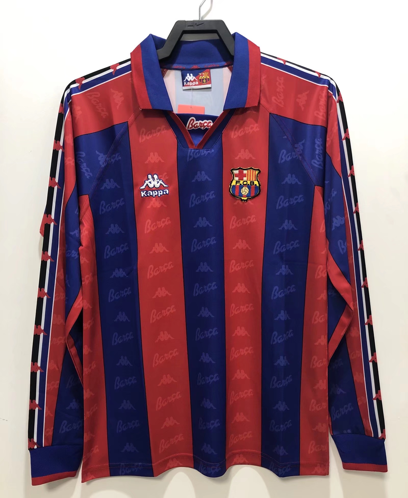 Barcelona Retro   Home  Long Sleeve Jersey 1996/97