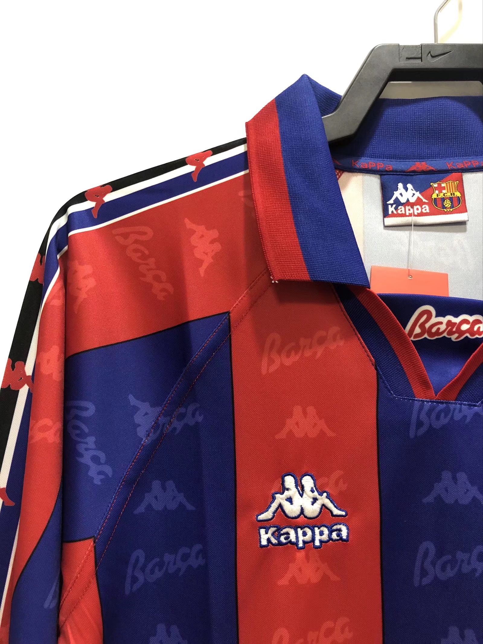 Barcelona Retro   Home  Long Sleeve Jersey 1996/97