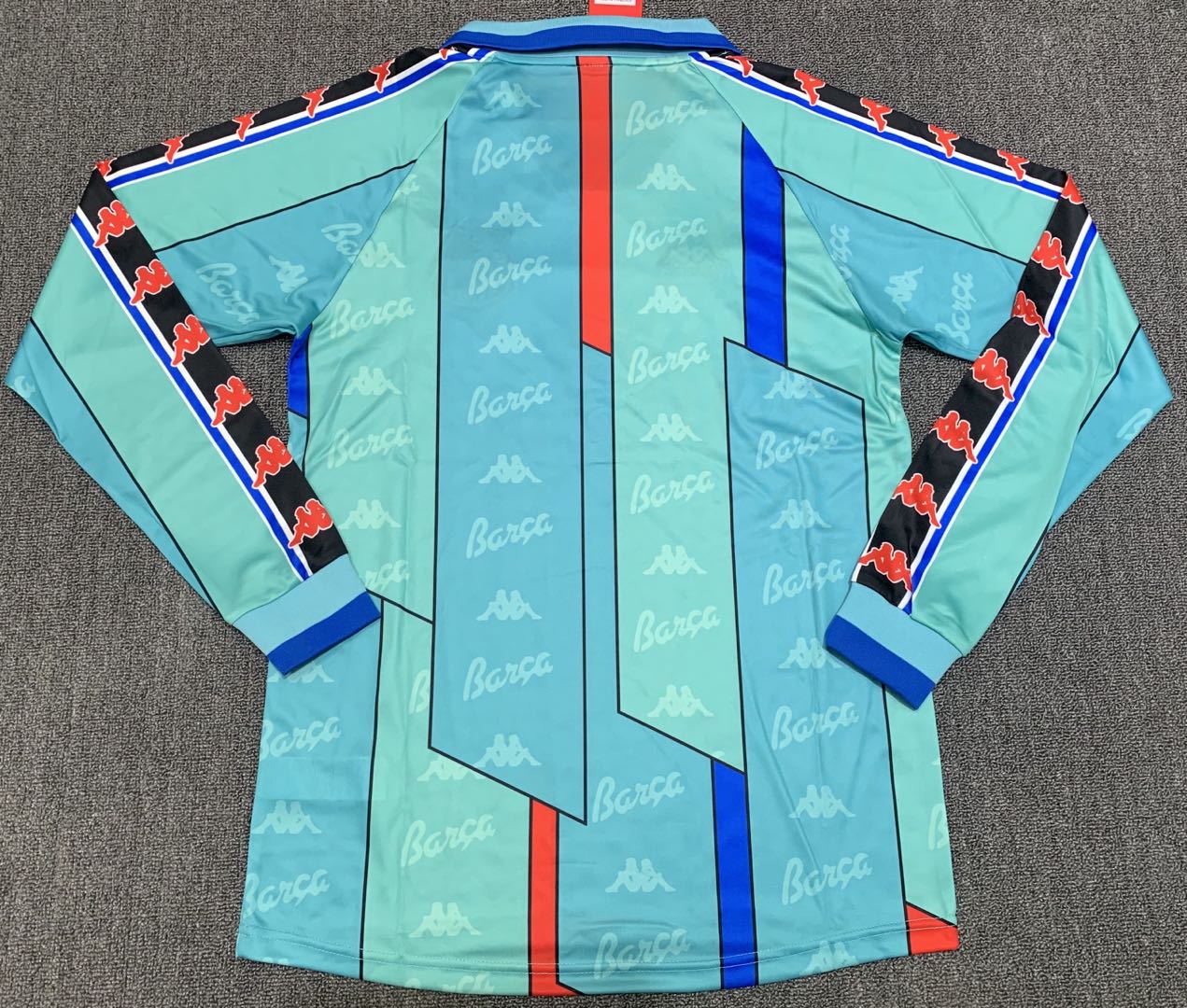Barcelona Retro   Away  Long Sleeve Jersey 1996/97