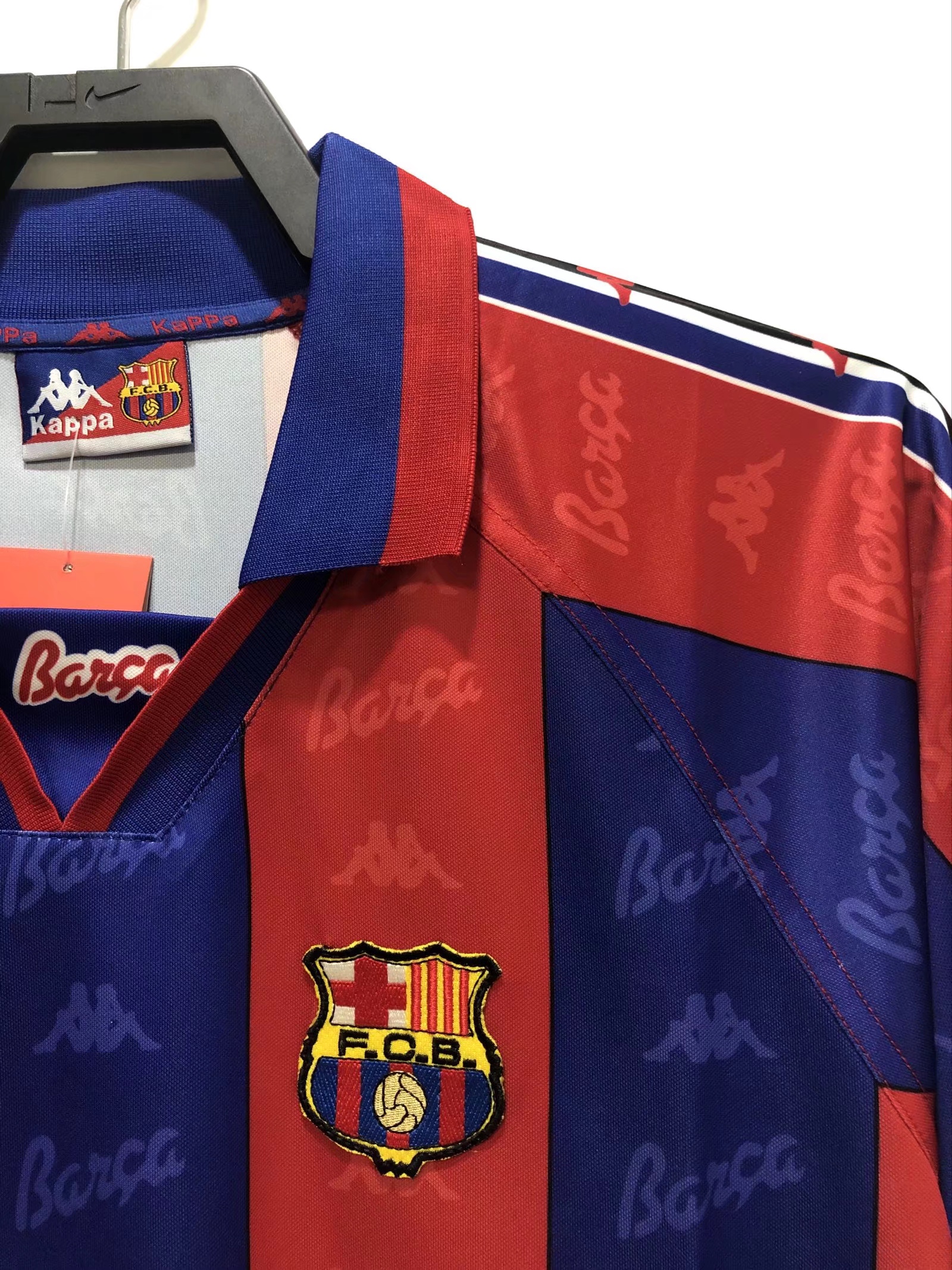 Barcelona Retro   Home  Long Sleeve Jersey 1996/97