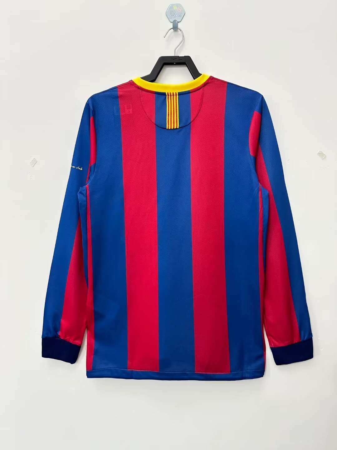 Barcelona Retro   Barcelona Long Sleeve  Home Jersey   2010/11