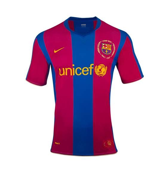 Barcelona Retro   Barcelona Home Jersey   2007/08