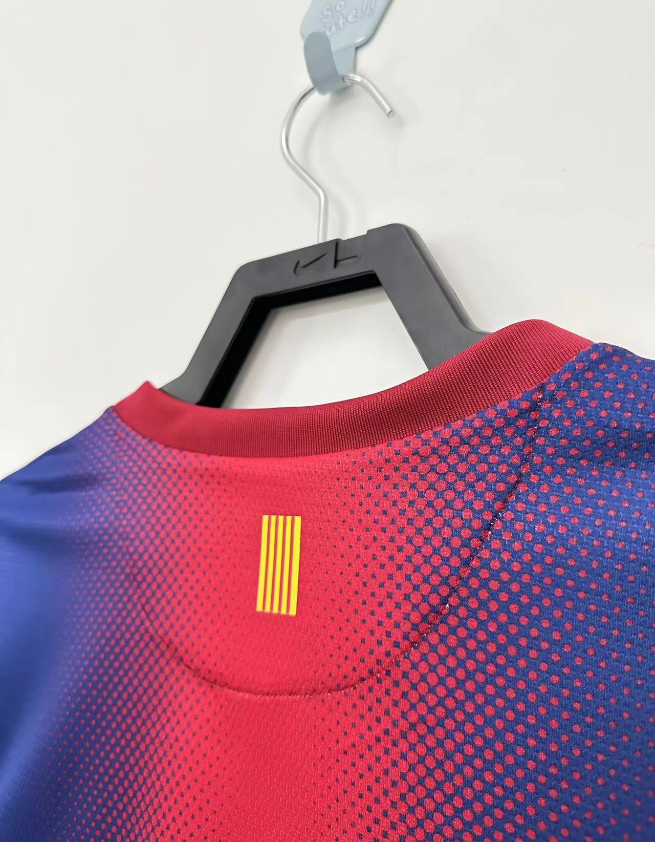 Barcelona Retro   Long Sleeve  Home Jersey   2012/13