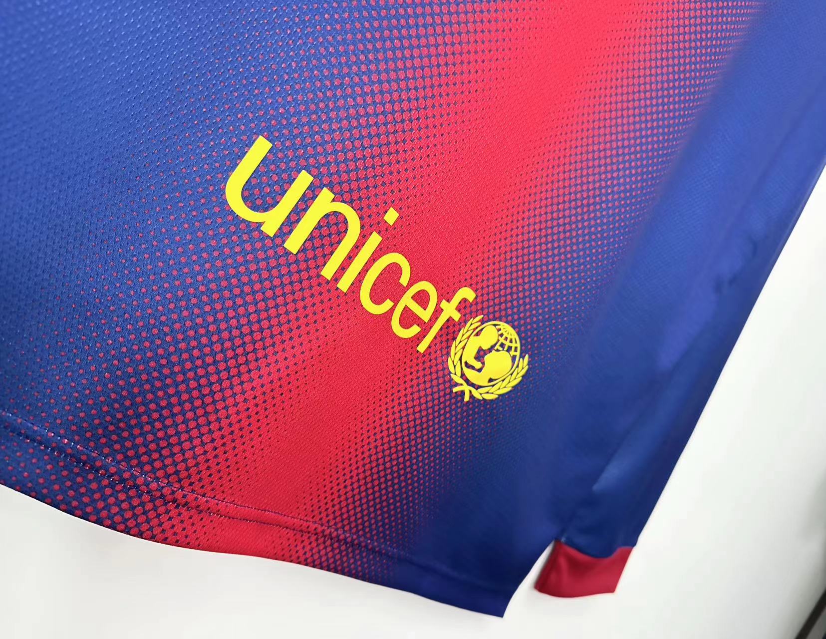 Barcelona Retro   Long Sleeve  Home Jersey   2012/13
